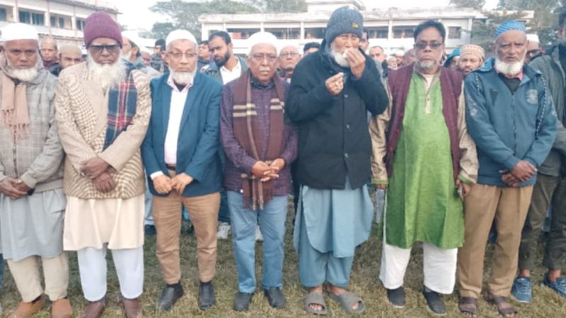 এস এম রেজাউল করিম শাওনের জানাজা