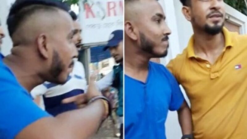 ট্রাফিক সার্জেন্টকে মারধর  ছাত্রলীগ নেতা পরিচয় দিয়ে