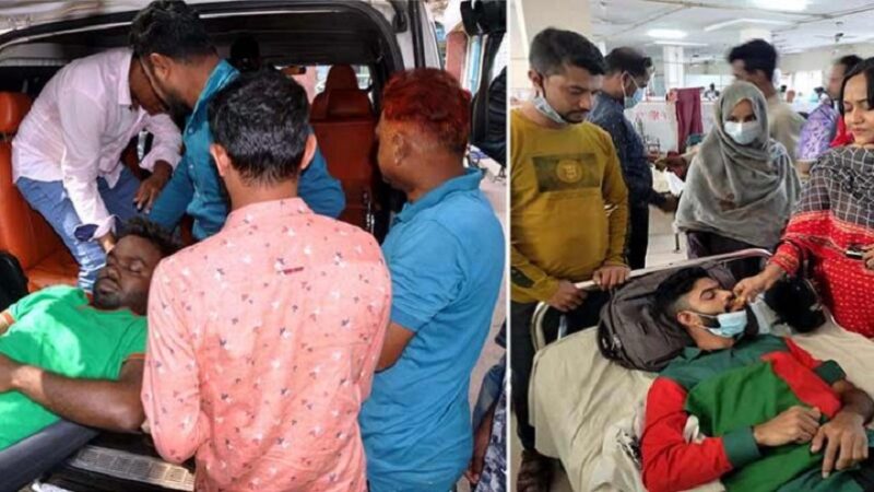 ৩১ ঘণ্টা অনশন করে হাসপাতালে ছাত্রদলের ৪ নেতা