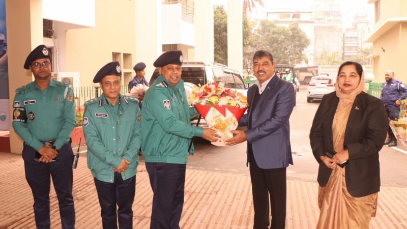 অ্যাডিশনাল আইজি (ক্রাইম অ্যান্ড অপারেশনস্) মহোদয়ের সাথে বিএমপি কমিশনার এর সৌজন্য সাক্ষাৎ