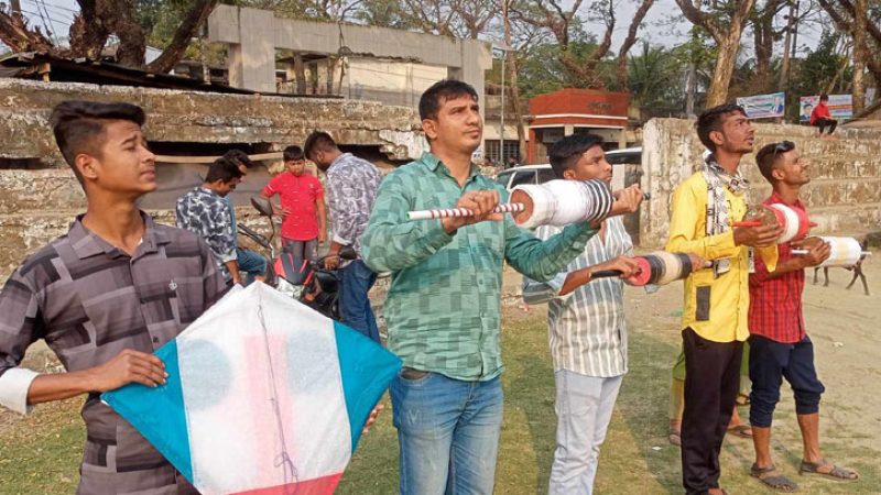 ঘুড়ি উৎসব অনুষ্ঠিত ঝালকাঠিতে