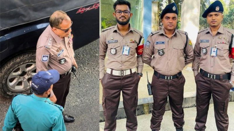 নতুন পোশাক পুলিশের গায়ে